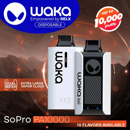 E-cigarette jetable - WAKA soPro 10000 Puffs (5%ml)