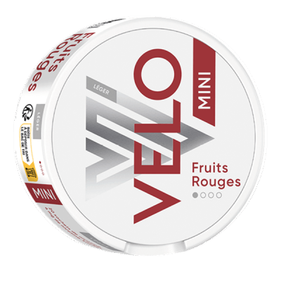 VELO | FRUITS ROUGES MINI LIGHT | Nicotine Pouches - Grossiste snus, nicotine pouches Maroc