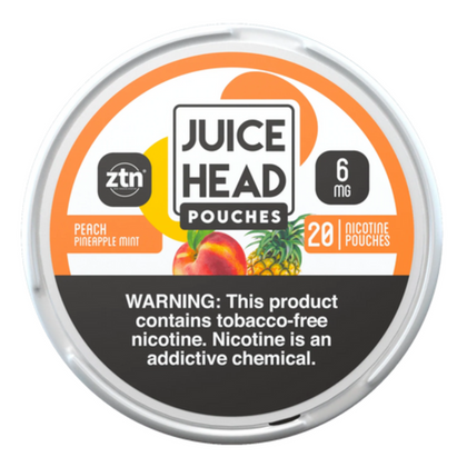 Juice Head | Peach Pineapple Mint - 6mg | Nicotine Pouches